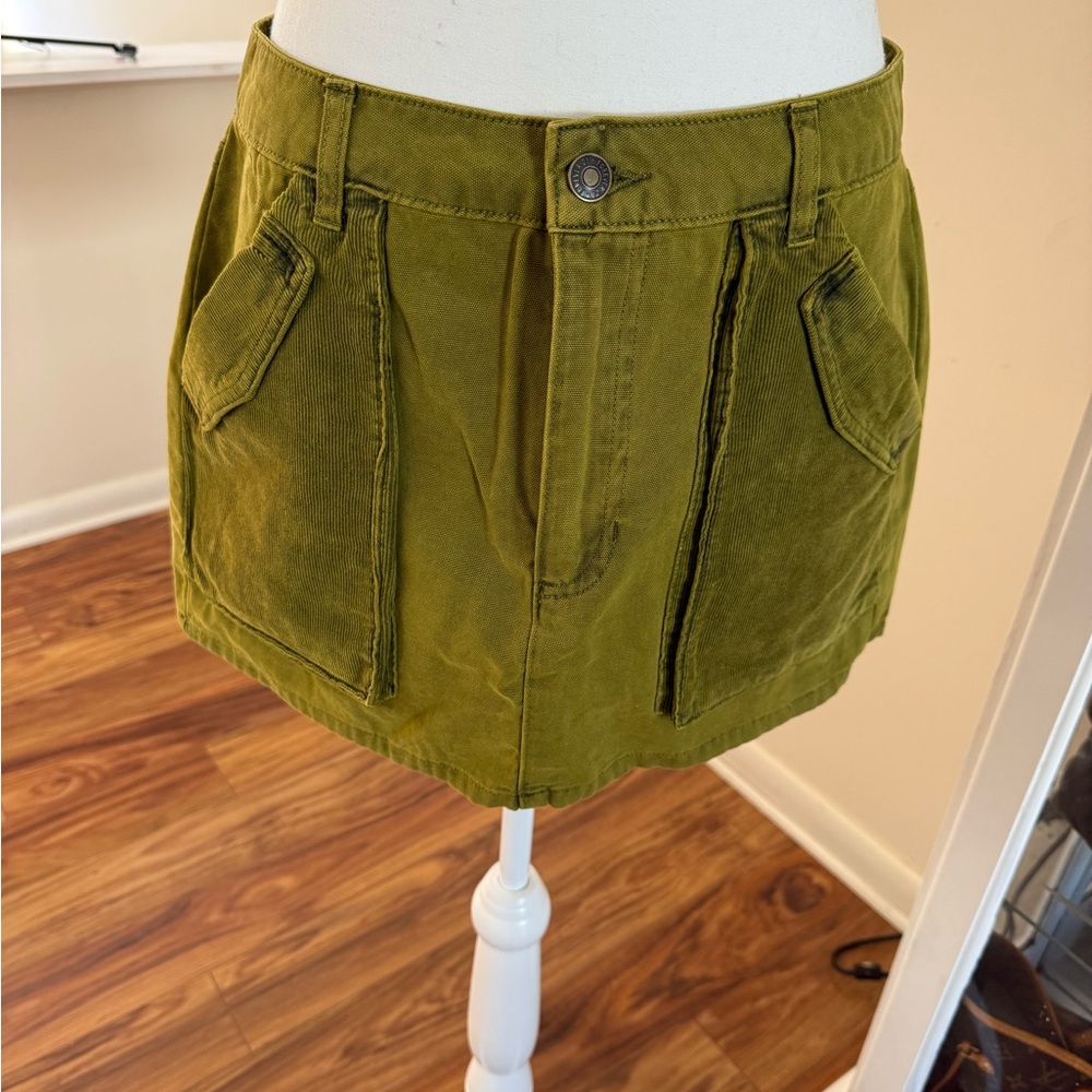 Banana Republic Chartreuse Skirt